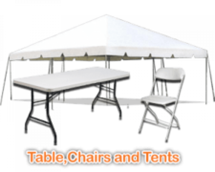 Table, Chairs and Tent Rentals